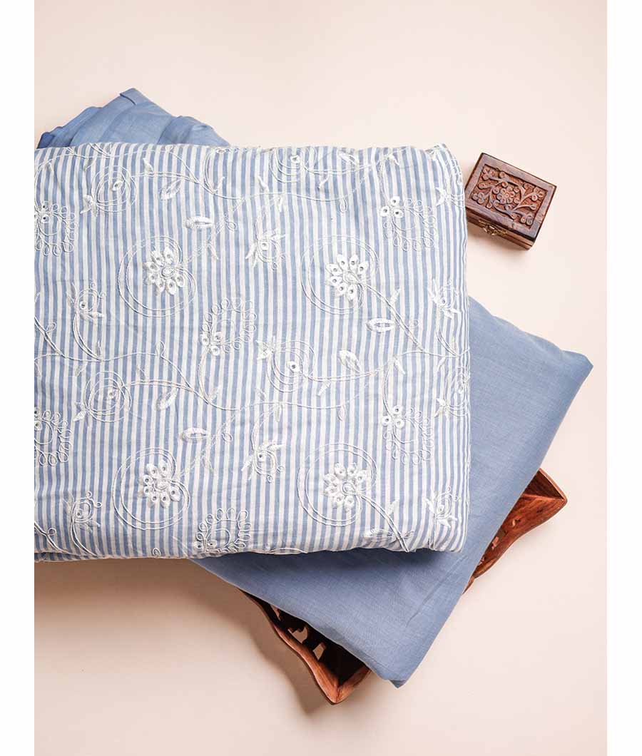 COTTON EMBROIDERED & PLAIN FABRICS