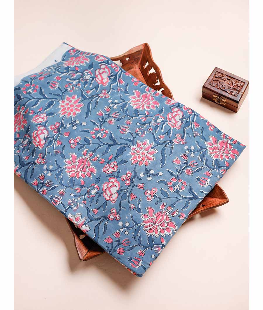 PURE COTTON HANDBLOCK PRINTED FABRIC