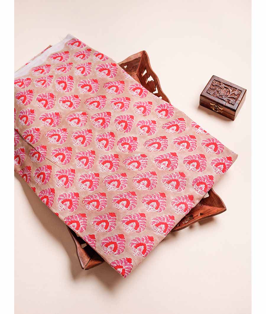 PURE COTTON HANDBLOCK PRINTED FABRIC