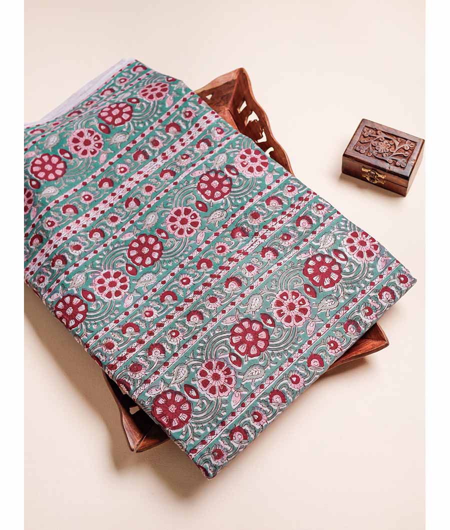 PURE COTTON HANDBLOCK PRINTED FABRIC
