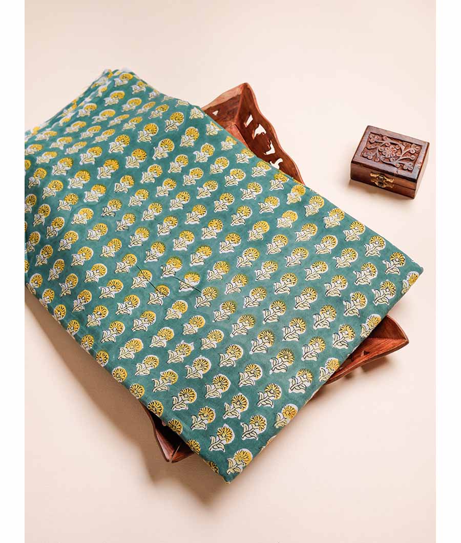PURE COTTON HANDBLOCK PRINTED FABRIC