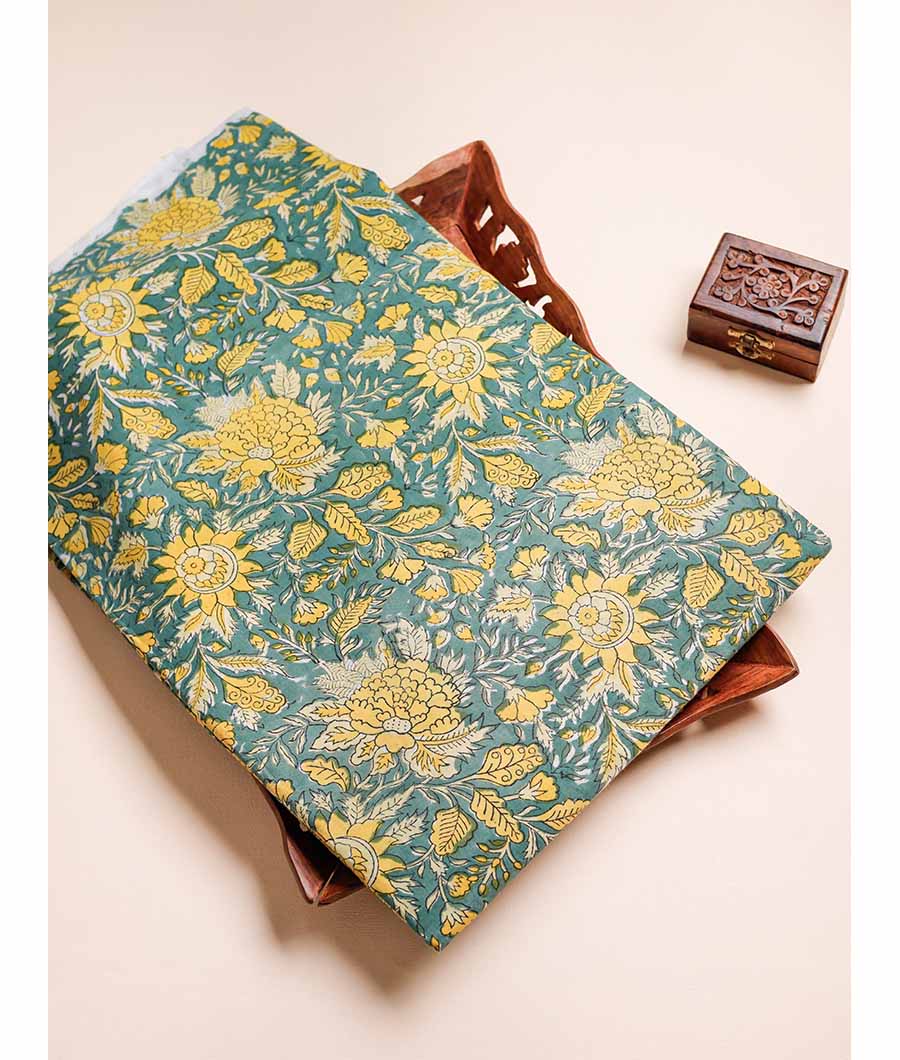PURE COTTON HANDBLOCK PRINTED FABRIC