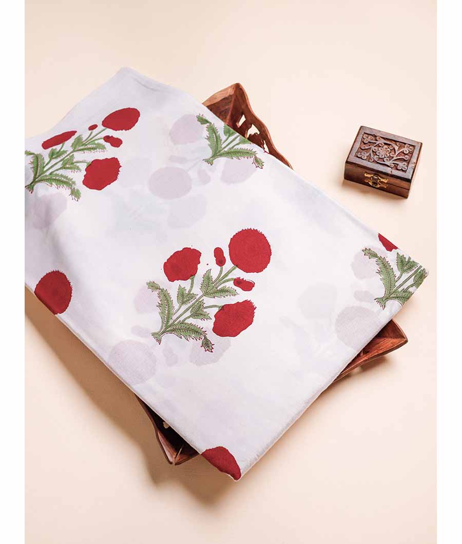 PURE COTTON HANDBLOCK PRINTED FABRIC