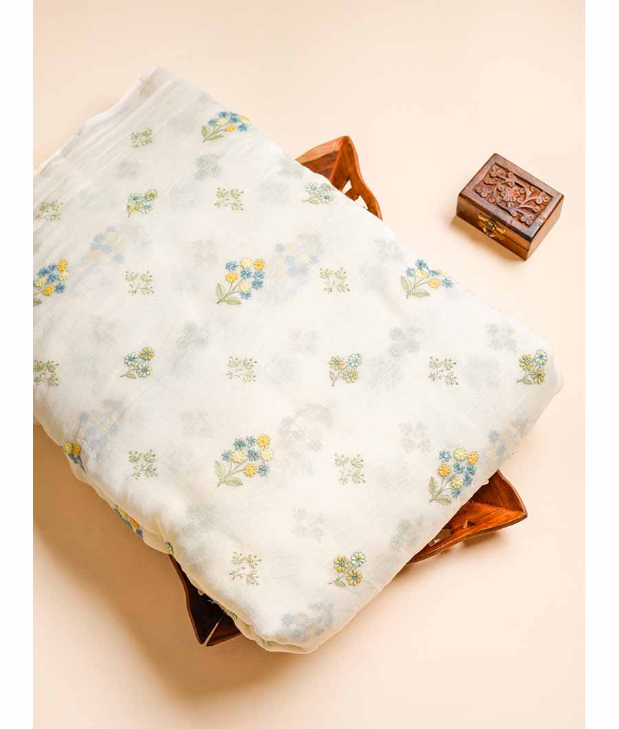 PURE MALAI SILK CHANDERI FABRIC