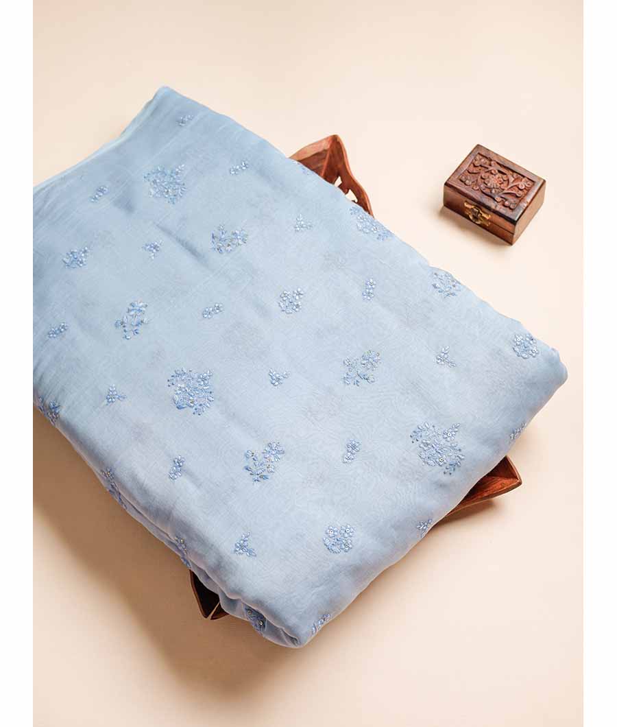 PURE MALAI SILK CHANDERI FABRIC