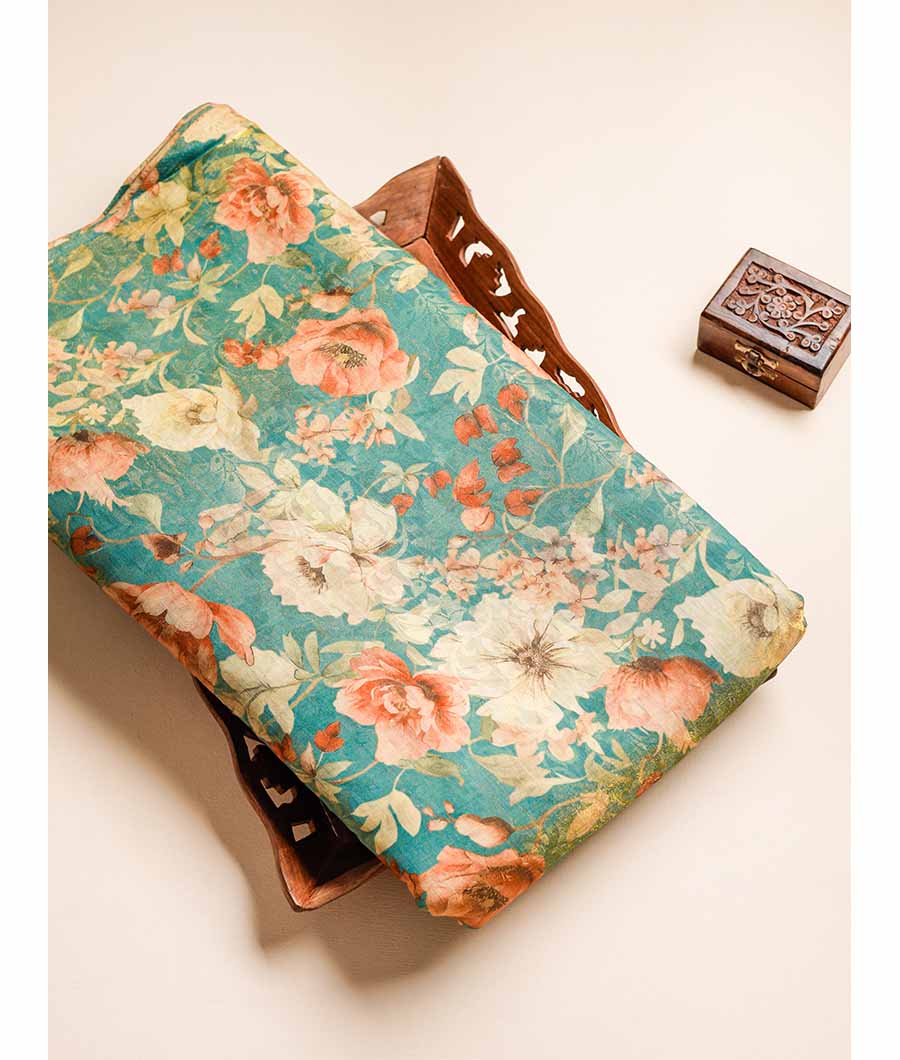 PURE VISCOSE JACQUARD SILK FABRIC