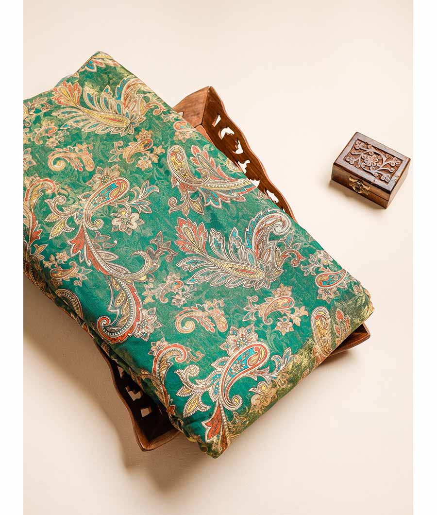 PURE VISCOSE JACQUARD SILK FABRIC