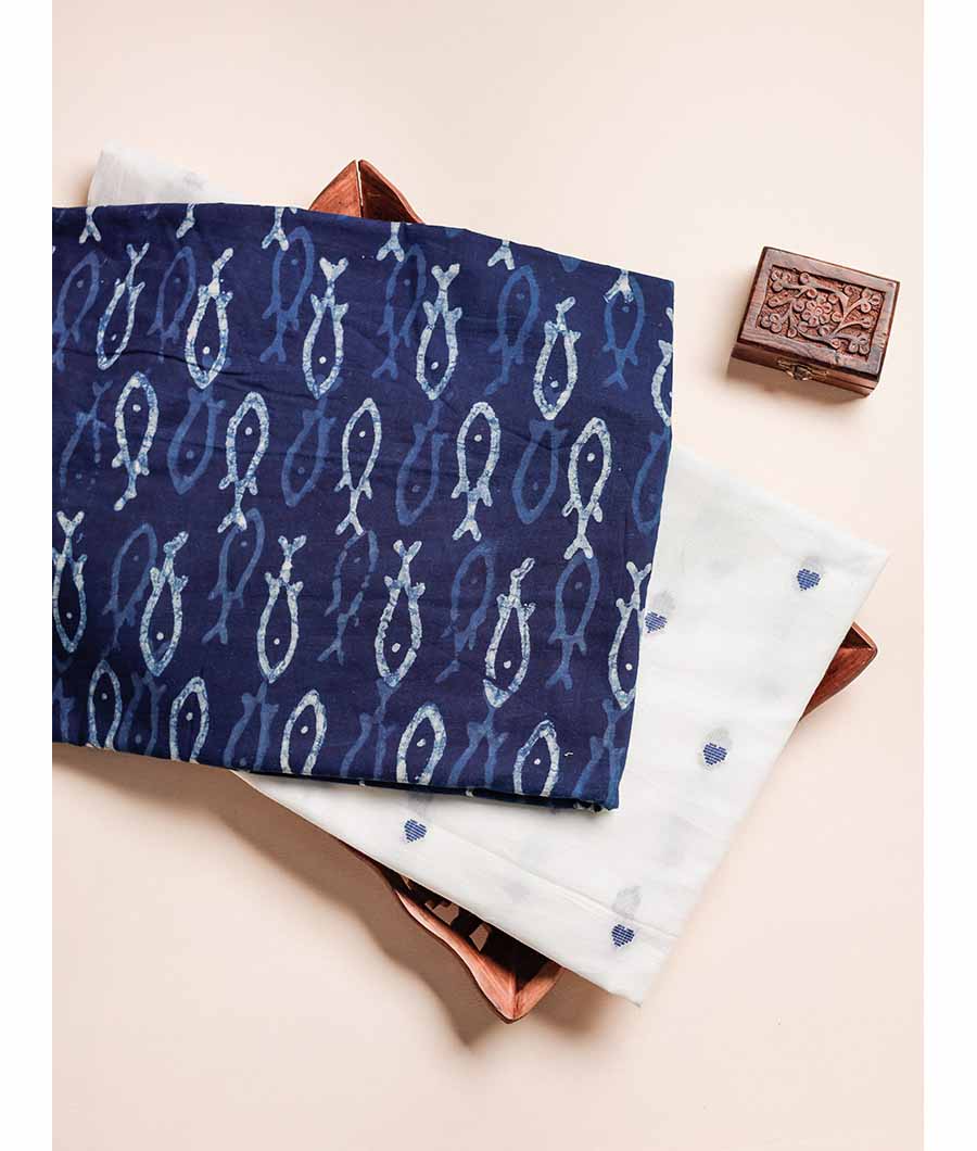 COTTON INDIGO HAND BLOCK MIX & MATCH