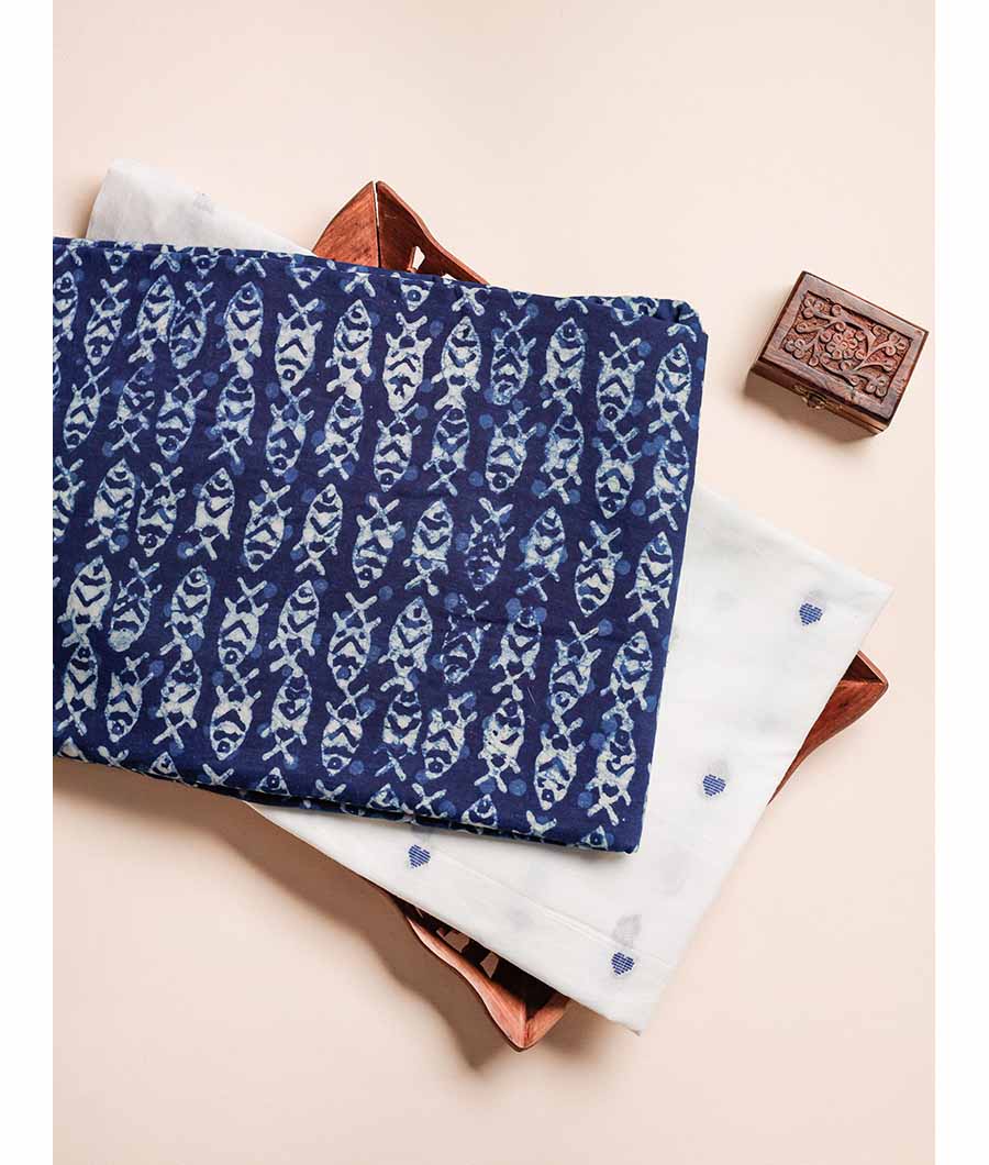 COTTON INDIGO HAND BLOCK MIX & MATCH