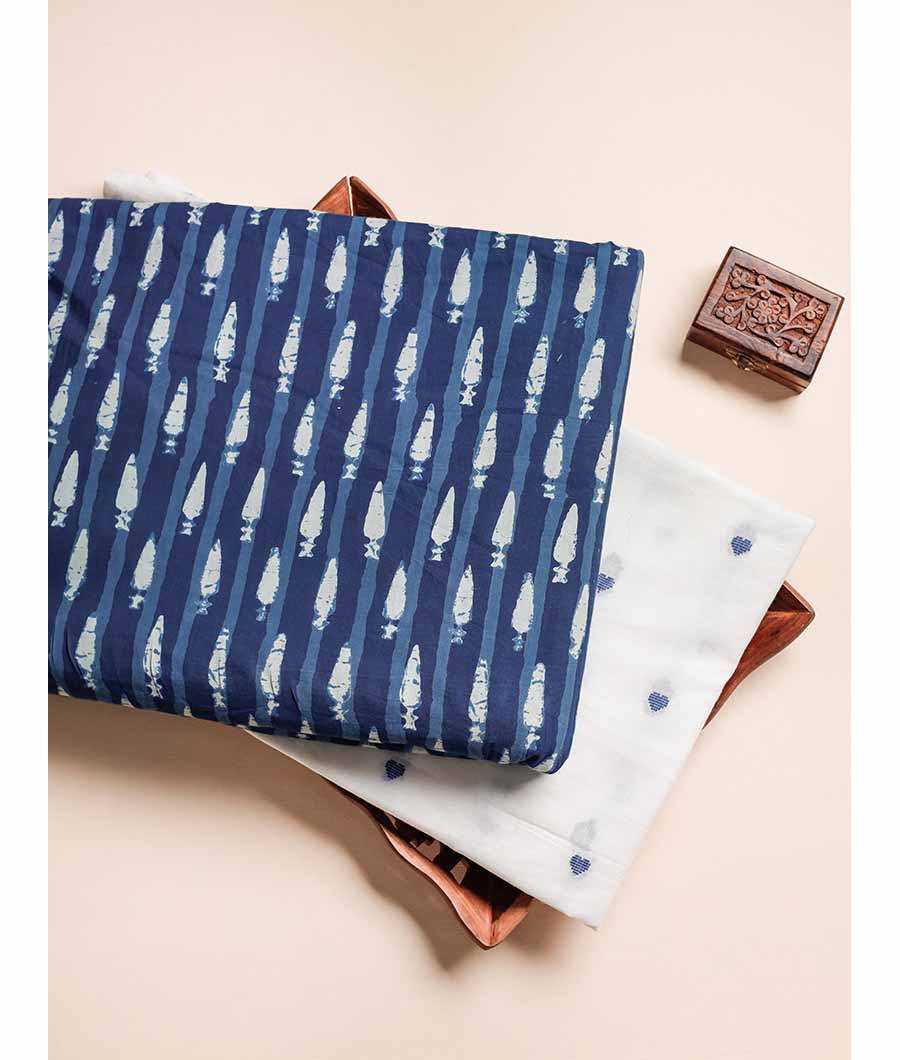 COTTON INDIGO HAND BLOCK MIX & MATCH