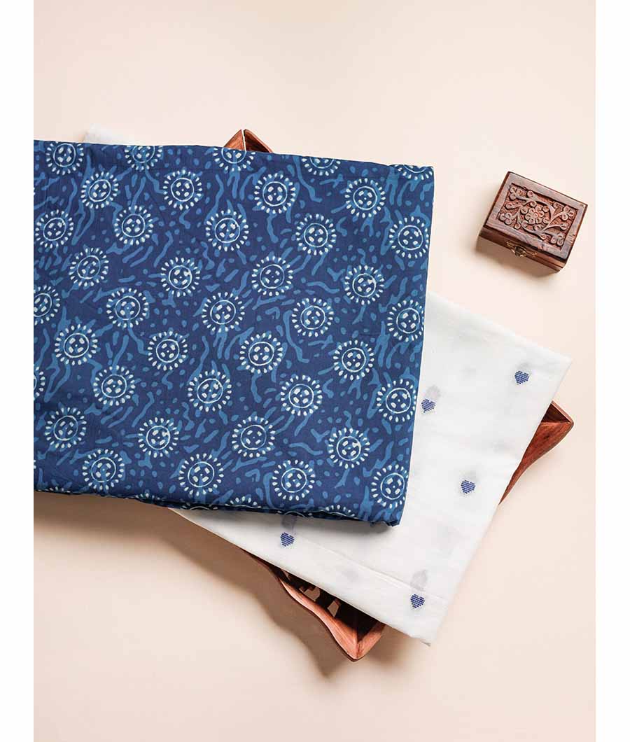 COTTON INDIGO HAND BLOCK MIX & MATCH
