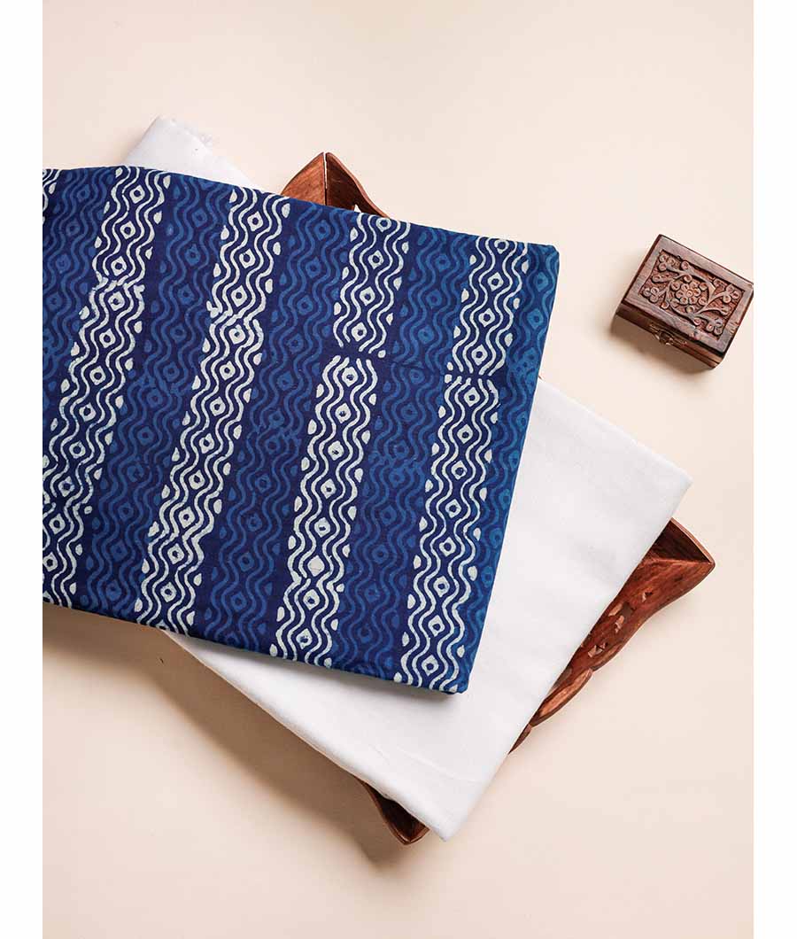 COTTON INDIGO HAND BLOCK MIX & MATCH