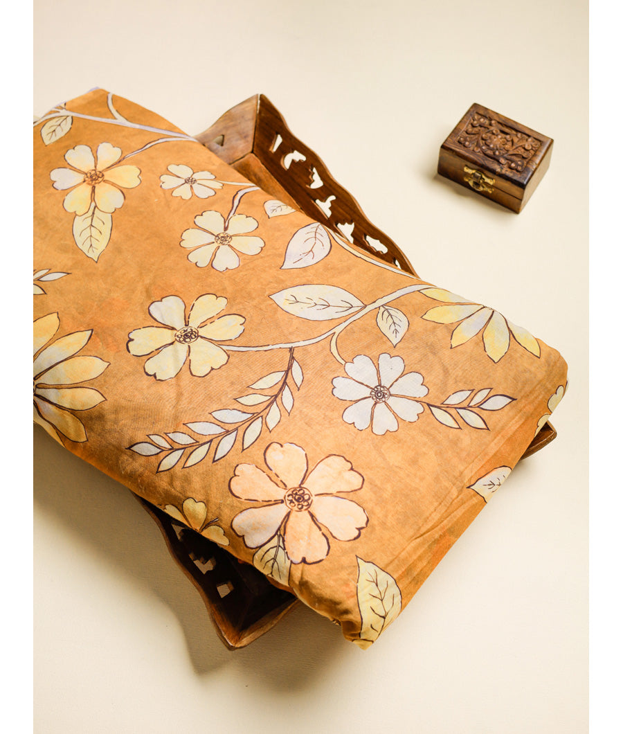 CHANDERI SILK PRINTED FABRIC