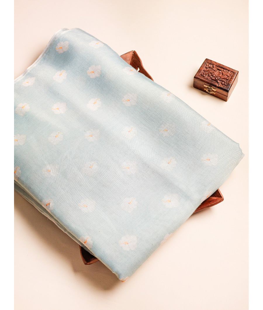TISSUE SILK PRINTED FABRIC