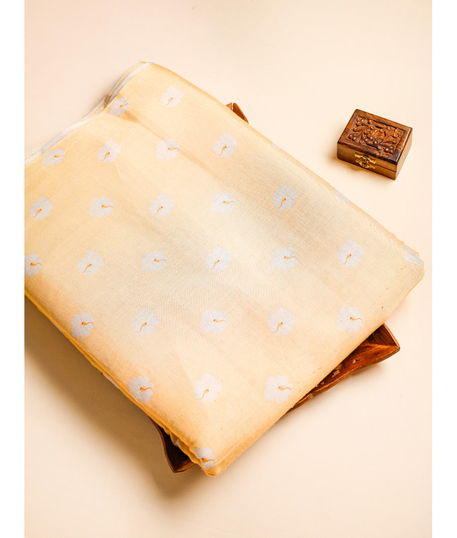 TISSUE SILK PRINTED FABRIC
