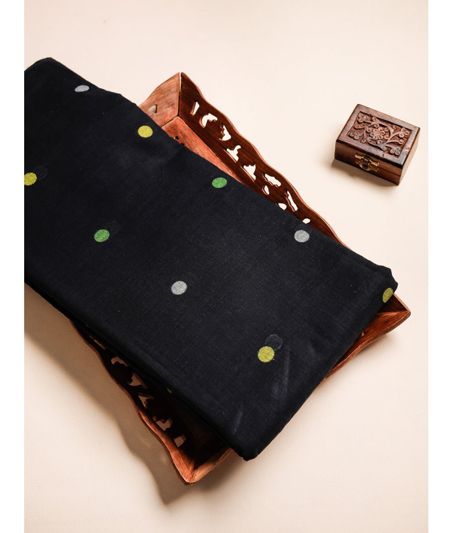 PURE MUL COTTON BENGAL JAMDHANI WOVEN FABRIC