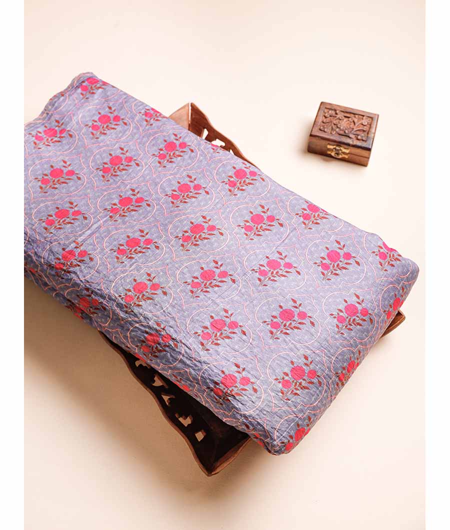 MOGRA MUGHAL CHANDERI PRINT FABRIC