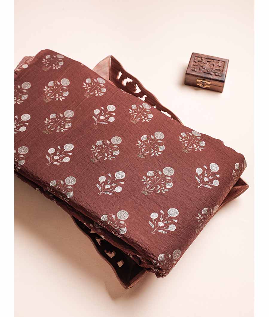 MOGRA MUGHAL CHANDERI PRINT FABRIC