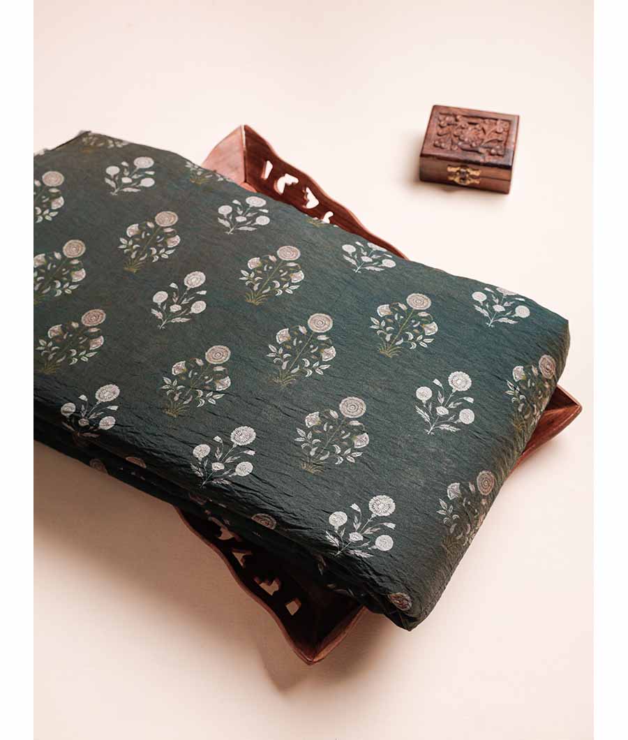 MOGRA MUGHAL CHANDERI PRINT FABRIC