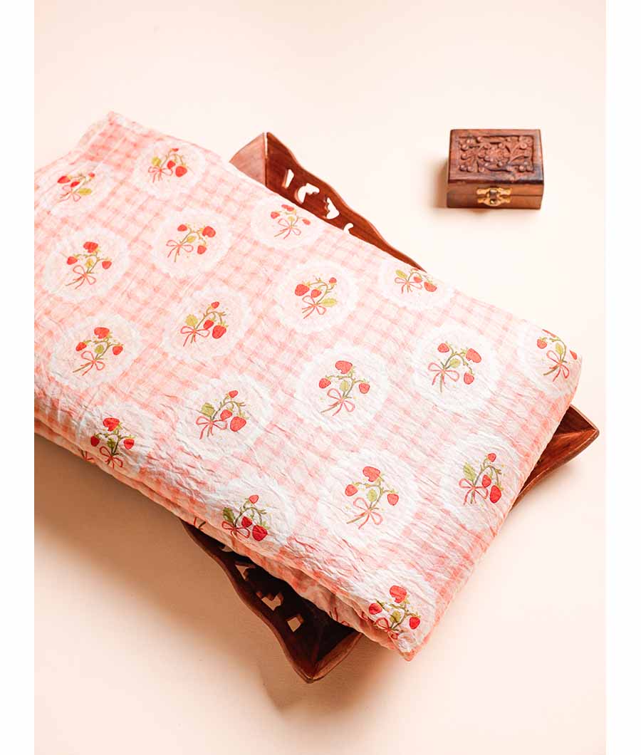 MOGRA MUGHAL CHANDERI PRINT FABRIC