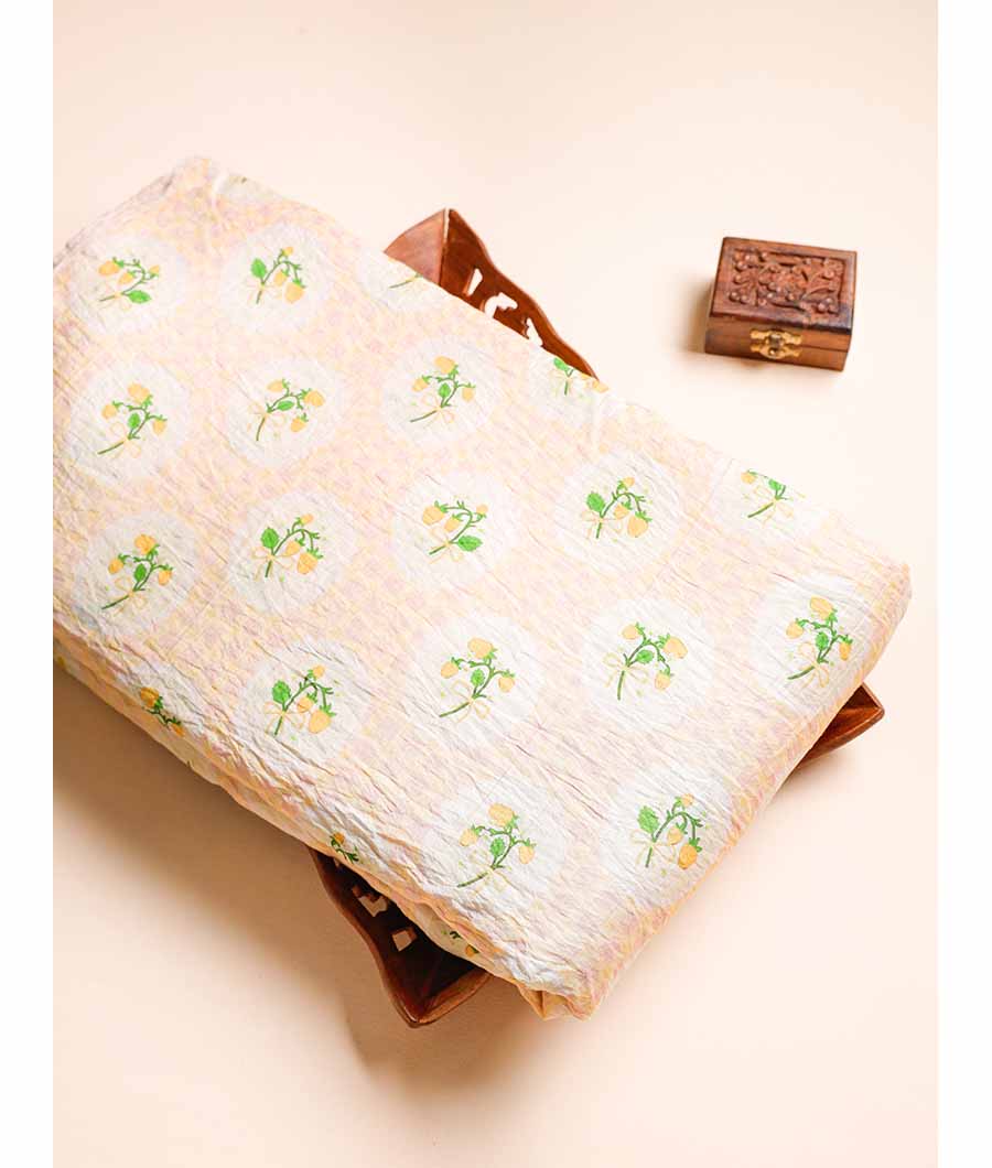 MOGRA MUGHAL CHANDERI PRINT FABRIC