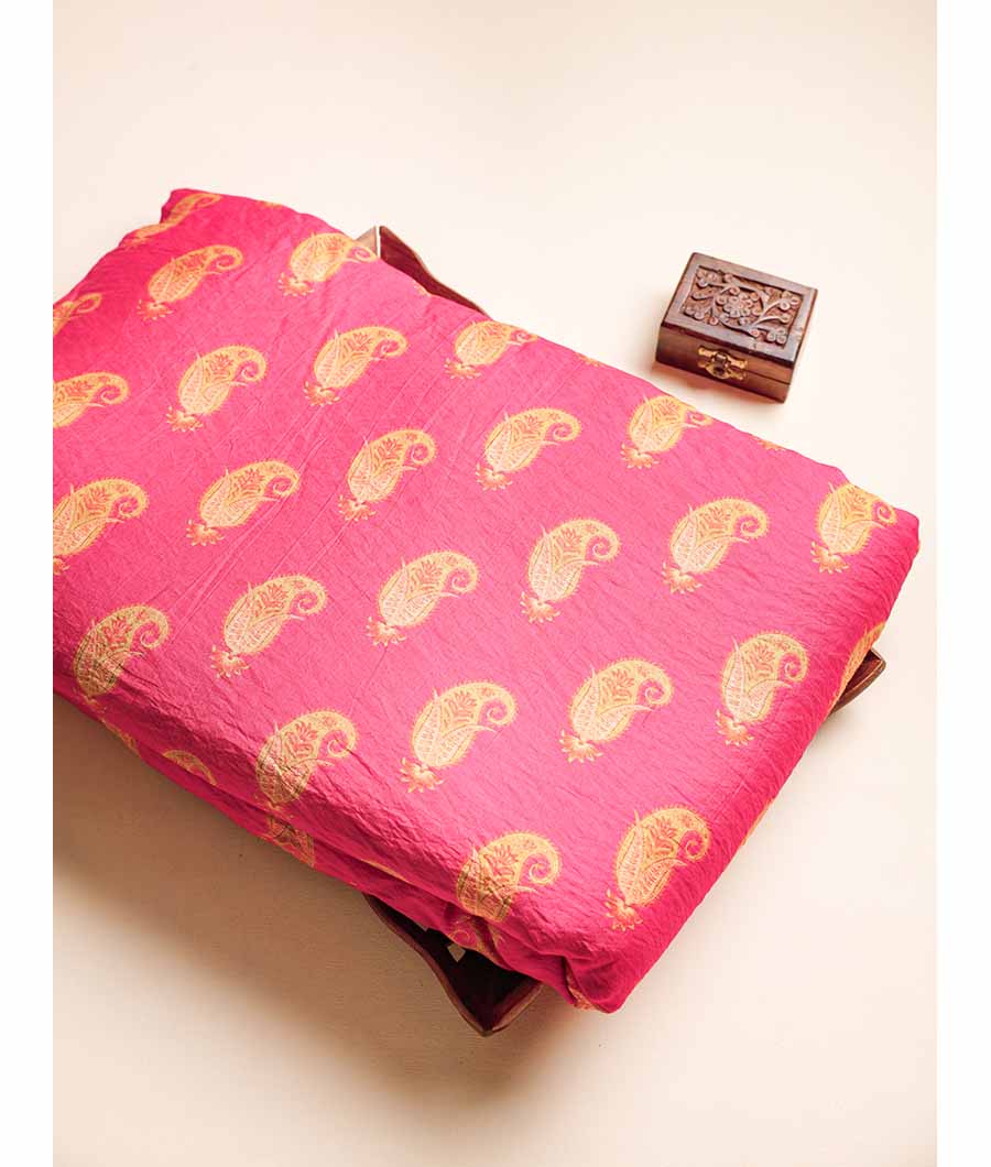 MOGRA MUGHAL CHANDERI PRINT FABRIC