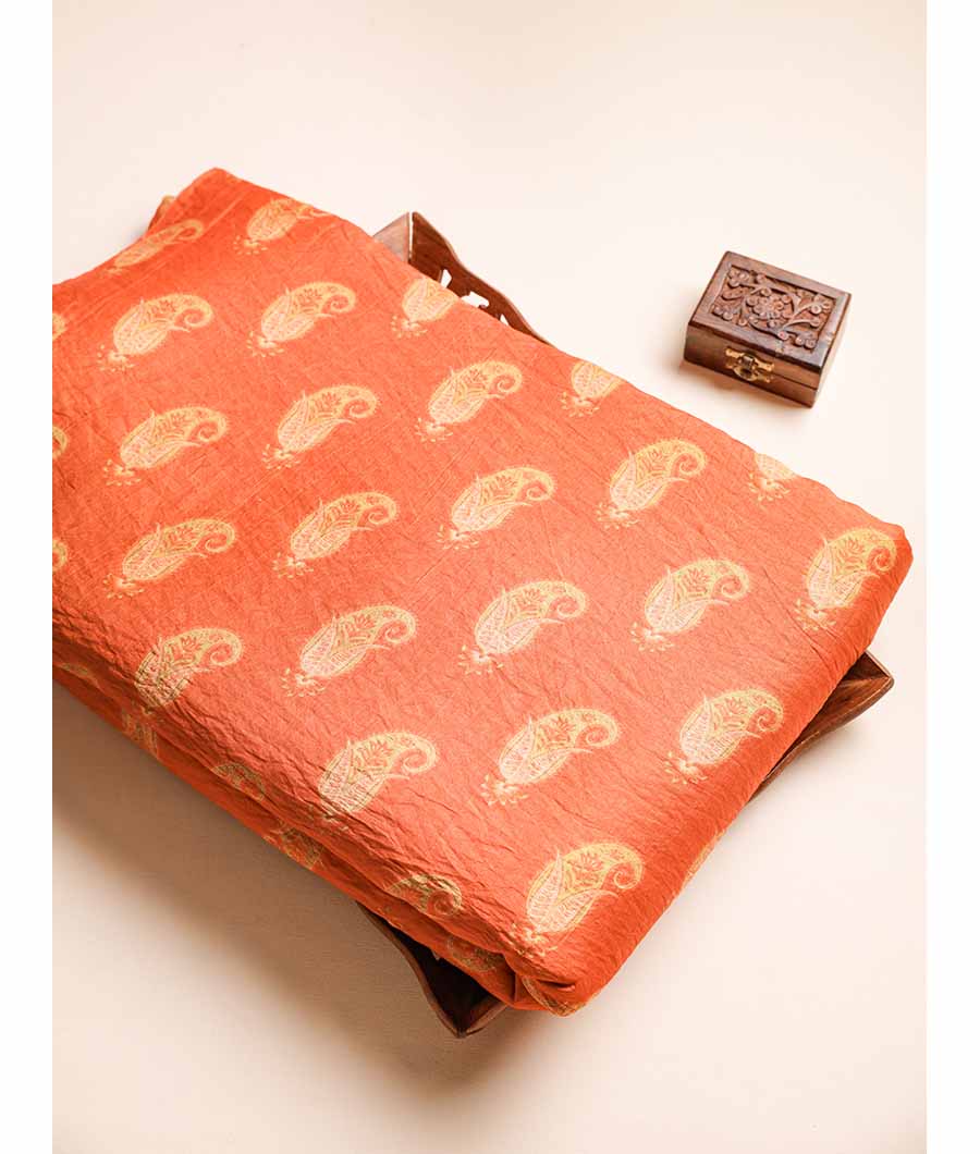 MOGRA MUGHAL CHANDERI PRINT FABRIC