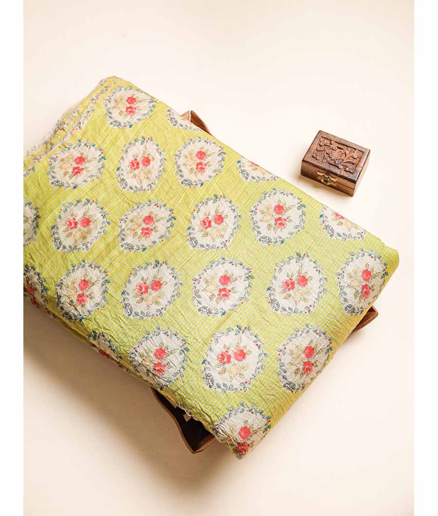 MOGRA MUGHAL CHANDERI PRINT FABRIC