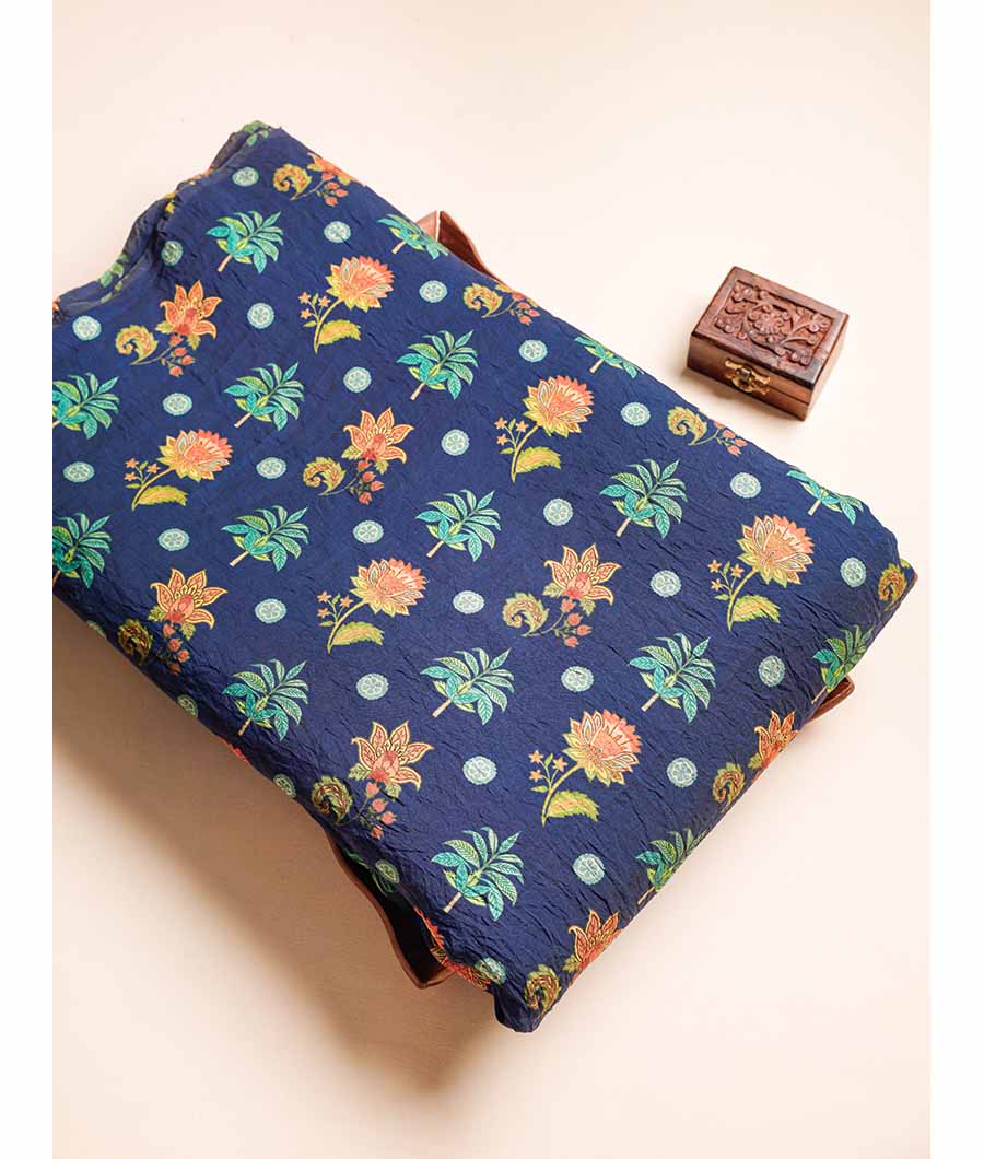 MOGRA MUGHAL CHANDERI PRINT FABRIC