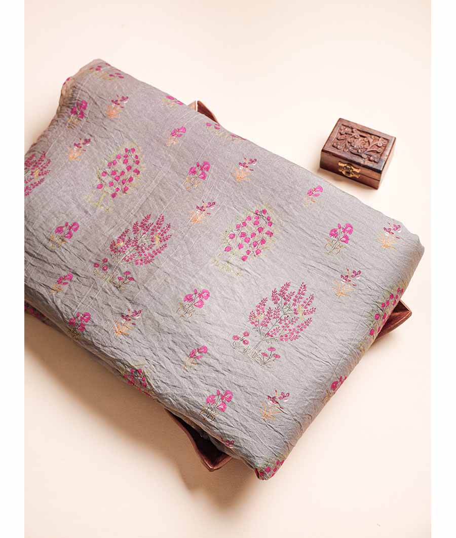 MOGRA MUGHAL CHANDERI PRINT FABRIC