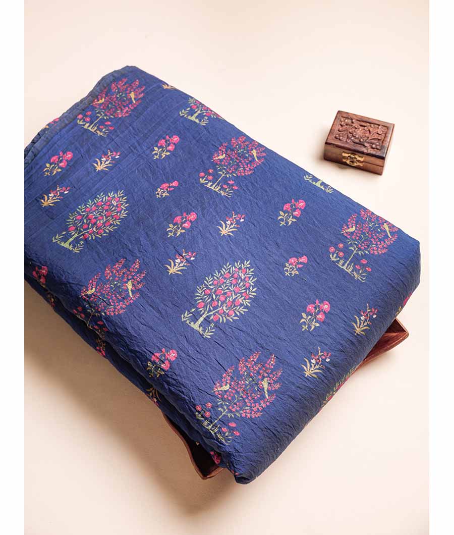 MOGRA MUGHAL CHANDERI PRINT FABRIC