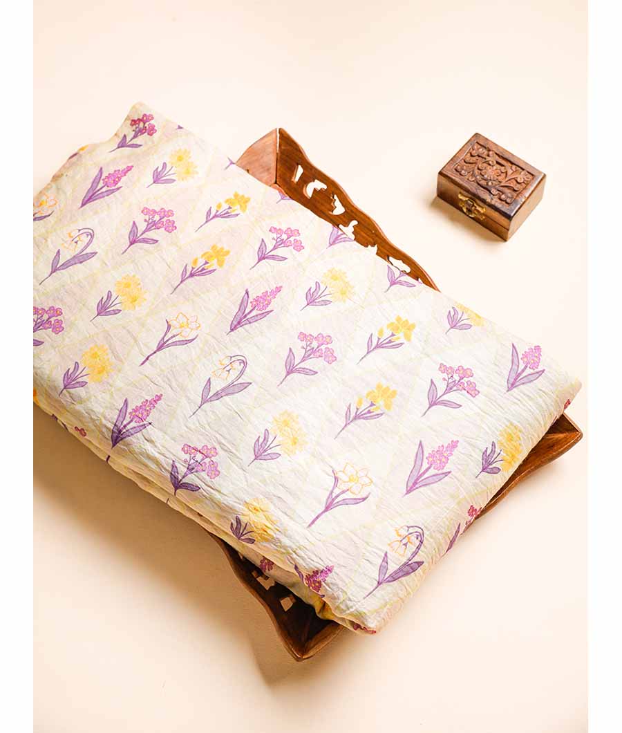 MOGRA MUGHAL CHANDERI PRINT FABRIC