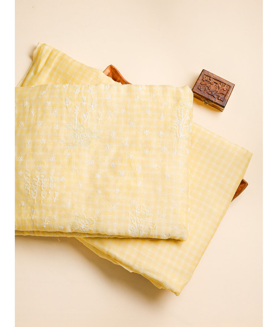 PREMIUM MUL CHANDERI EMBROIDERED WORK & PLAIN FABRICS