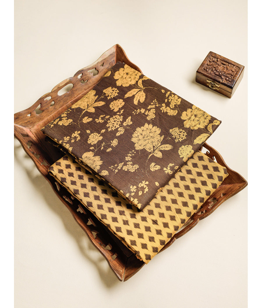 DUPION SILK PRINTED MIX & MATCH