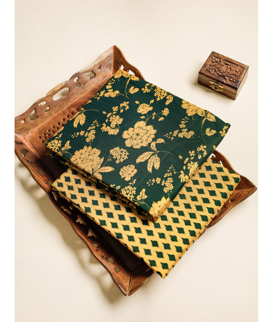 DUPION SILK PRINTED MIX & MATCH