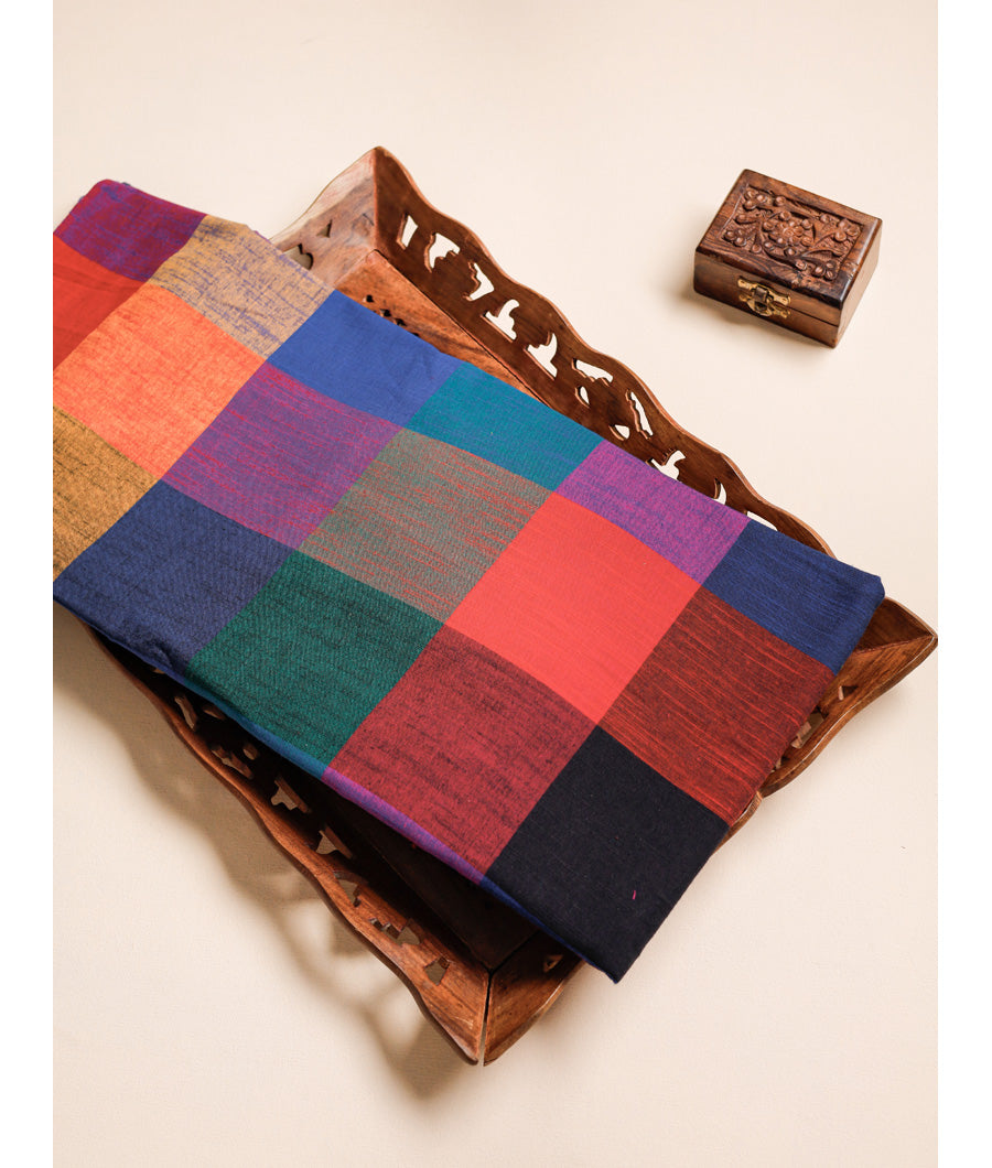 MADRAS CHECKS HANDLOOM COTTON FABRIC