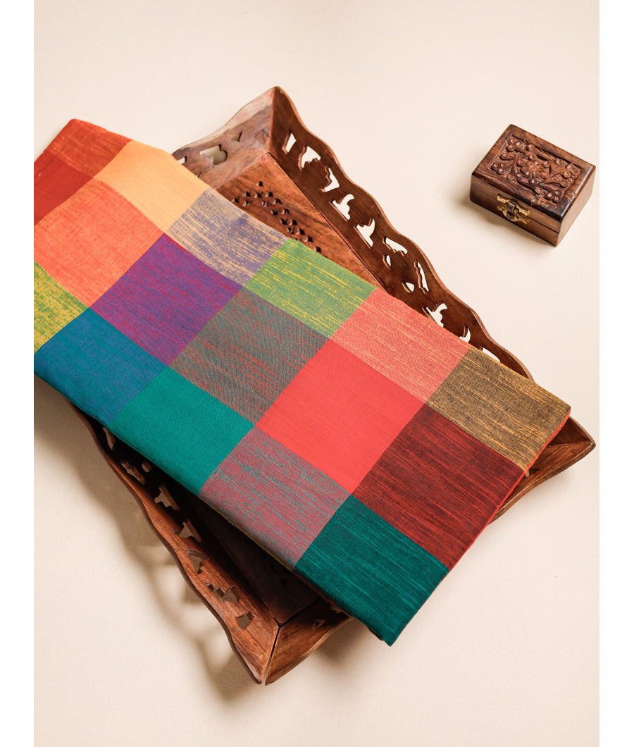 MADRAS CHECKS HANDLOOM COTTON FABRIC