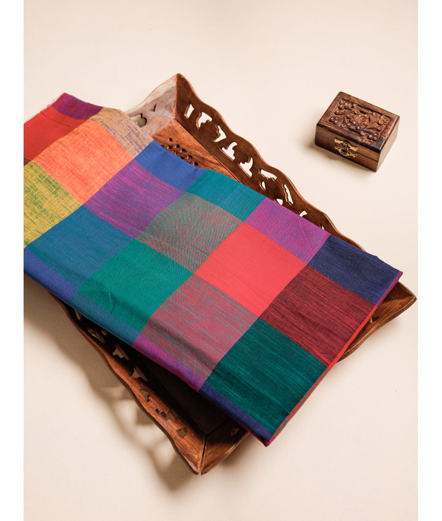 MADRAS CHECKS HANDLOOM COTTON FABRIC