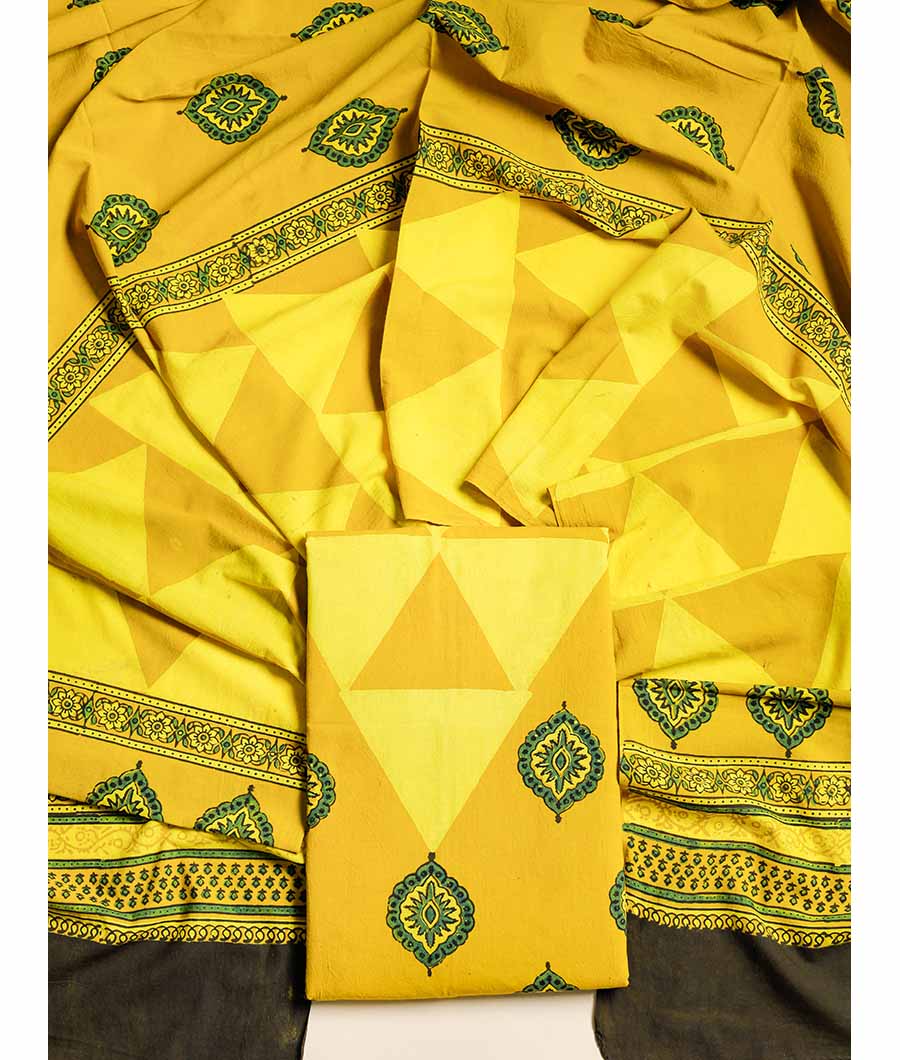 PURE COTTON AJRAKH SUIT SET