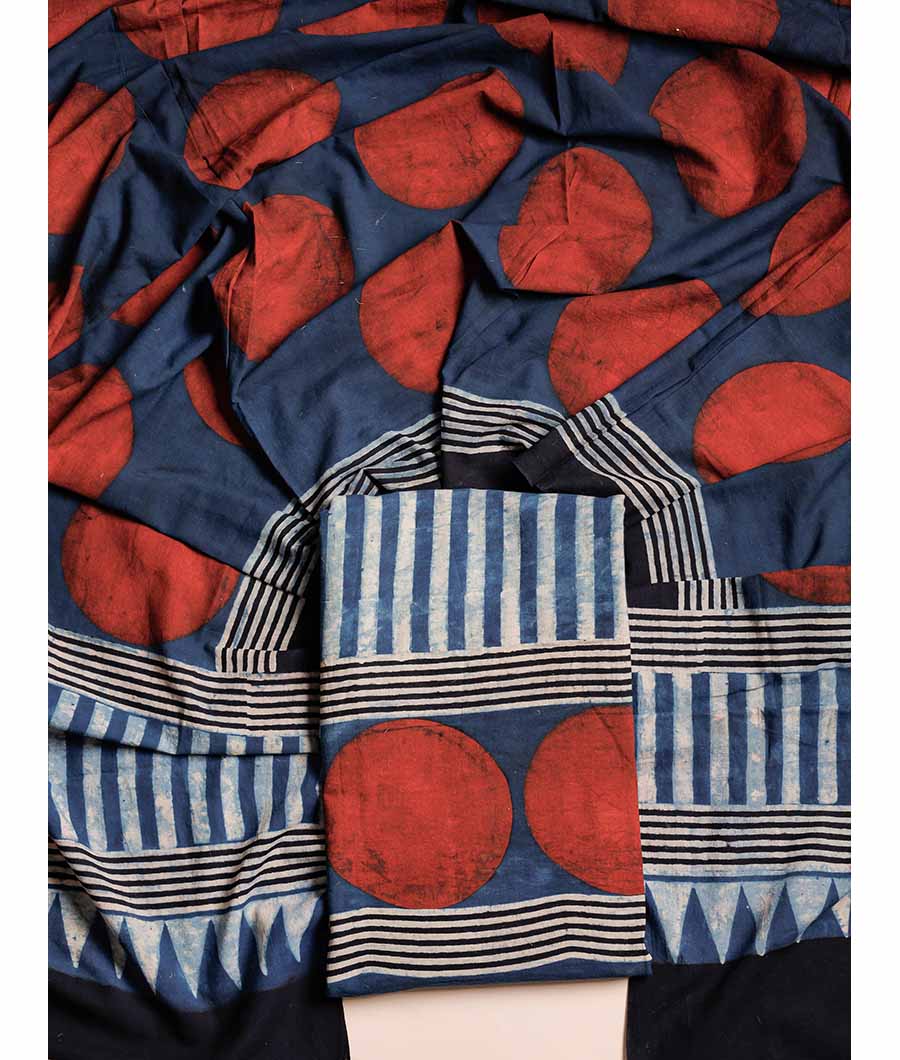 PURE COTTON AJRAKH SUIT SET