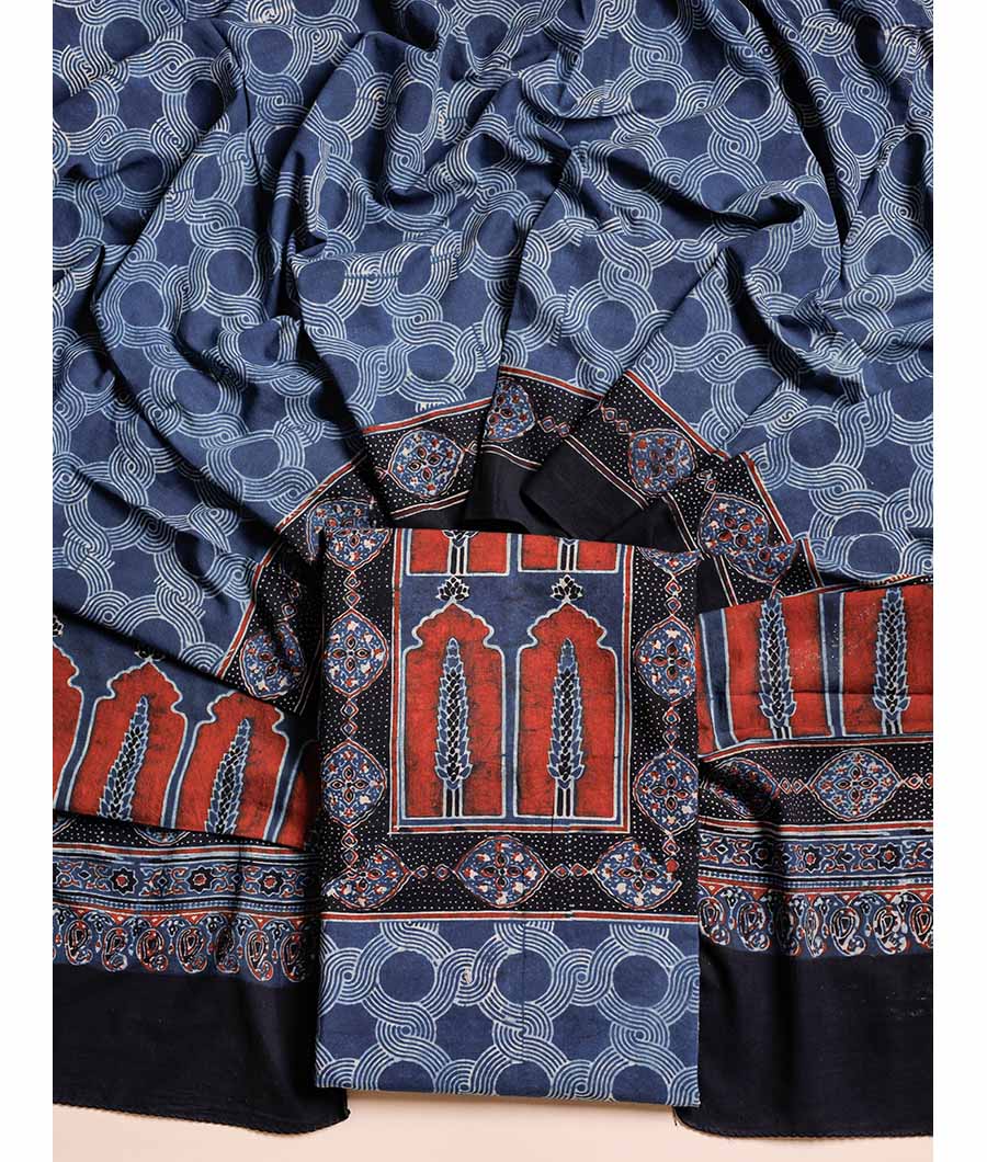 PURE COTTON AJRAKH SUIT SET