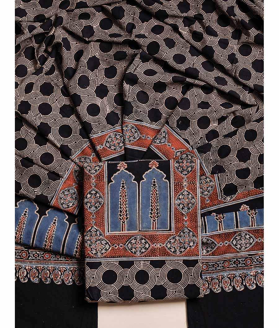 PURE COTTON AJRAKH SUIT SET