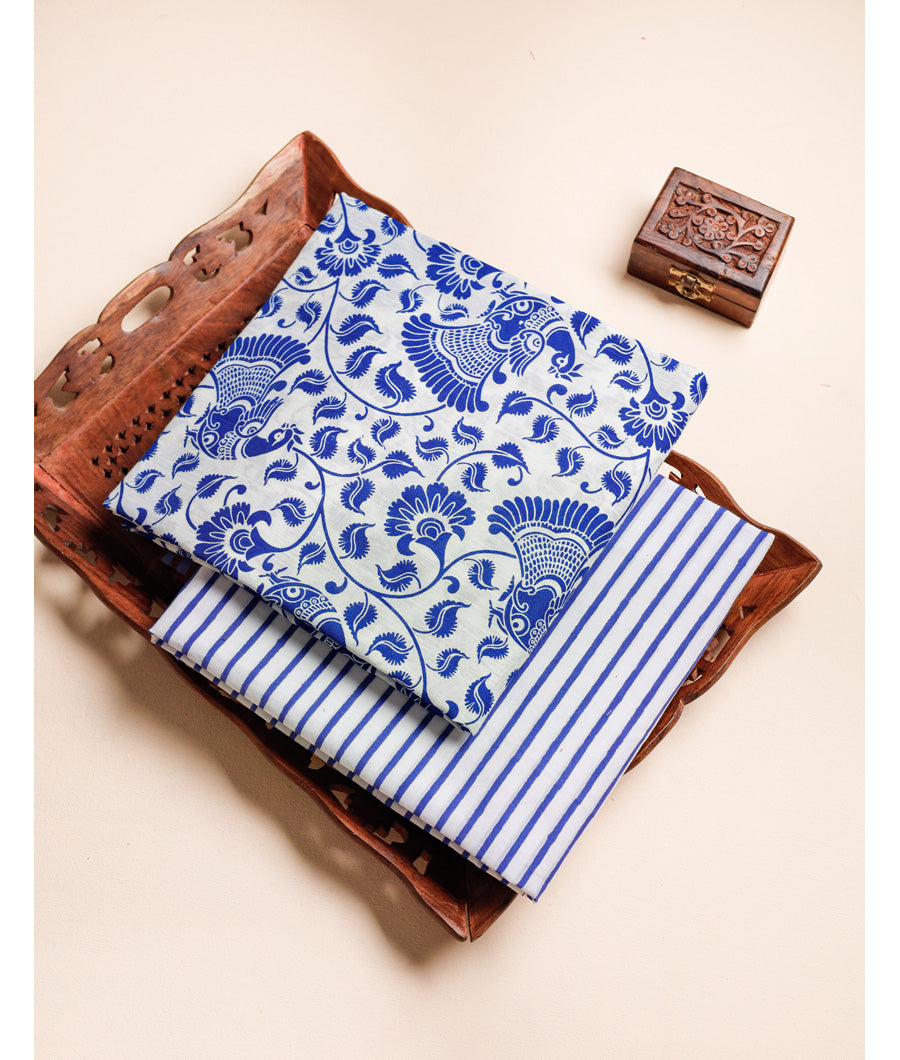 DUPION SILK TOP WITH COTTON BOTTOM