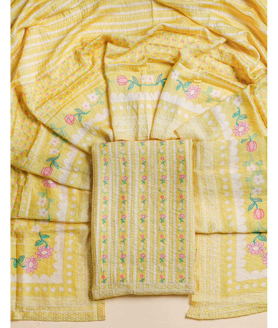 PURE MOGRA CHANDERI SUITSET