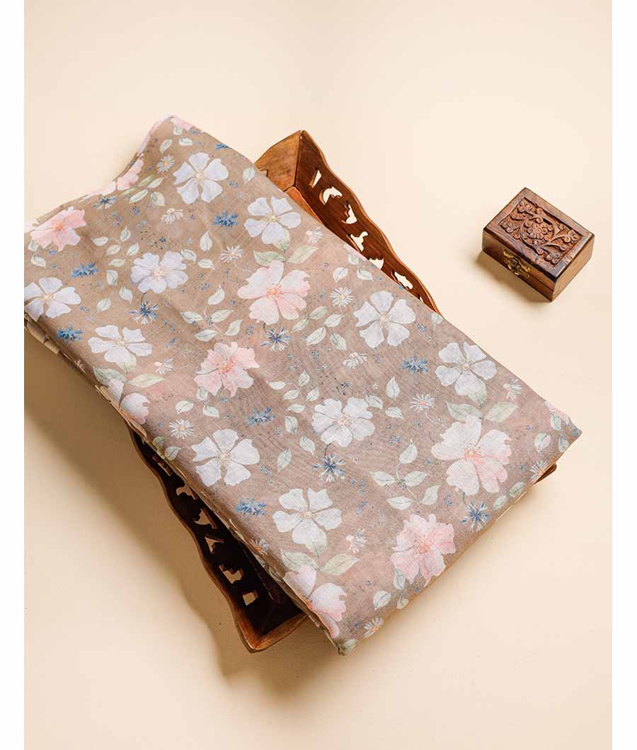 SEMI LINEN DIGITAL PRINTED FABRIC