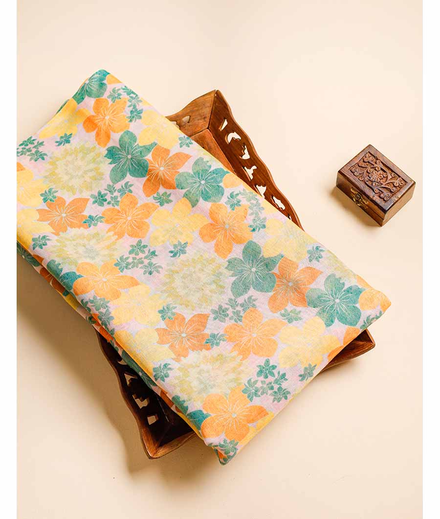 SEMI LINEN DIGITAL PRINTED FABRIC