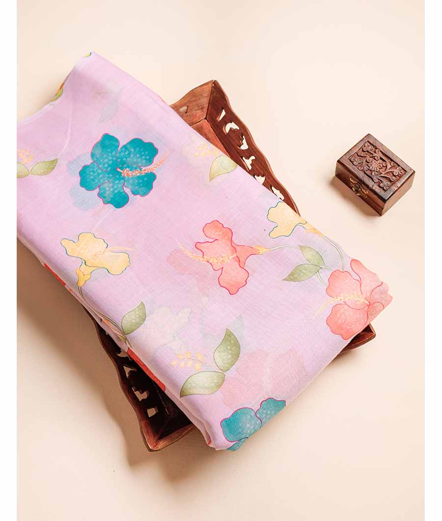 SEMI LINEN DIGITAL PRINTED FABRIC