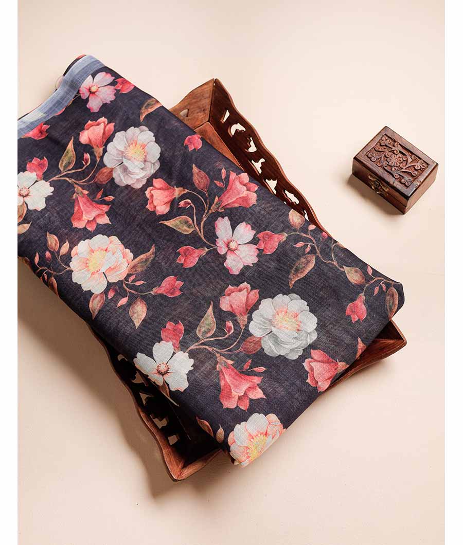 SEMI LINEN DIGITAL PRINTED FABRIC