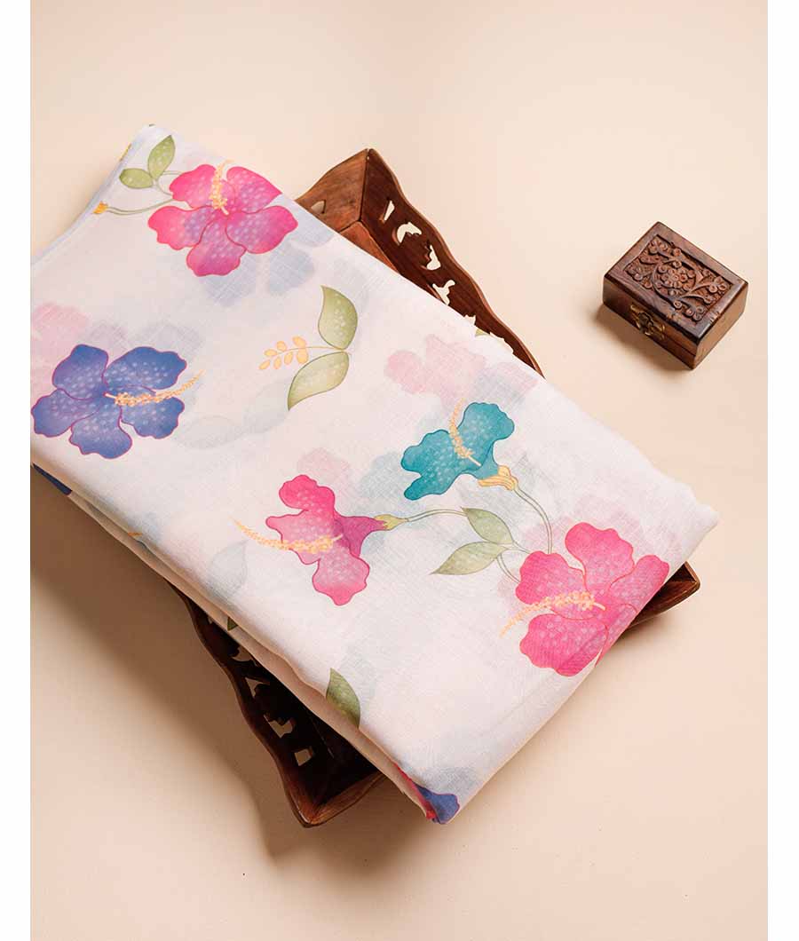 SEMI LINEN DIGITAL PRINTED FABRIC