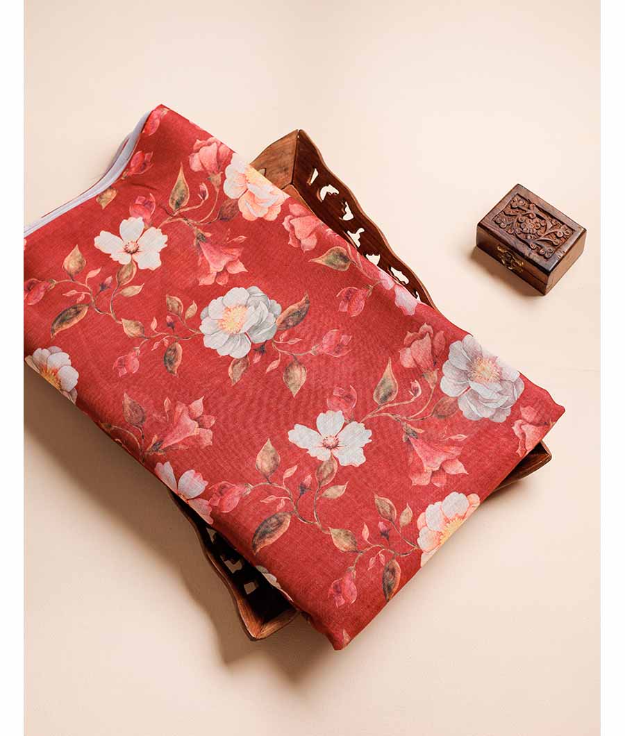 SEMI LINEN DIGITAL PRINTED FABRIC